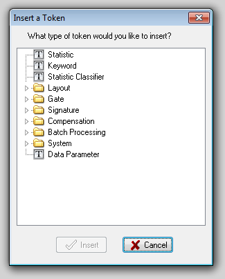 图18.4  Insert a Token Dialog (插入一标记对话框)